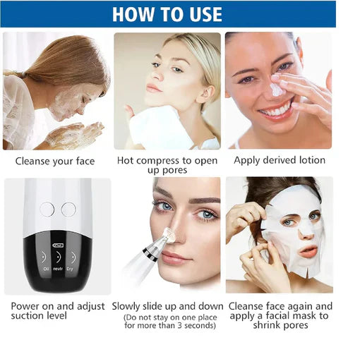 Acne Pore Cleaner & Black Head Remover With Cleaning Tools