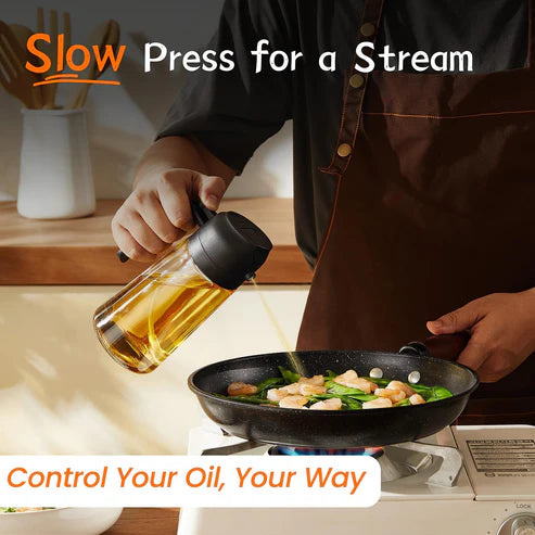 2 in 1 Oil Dispenser Spray Bottle