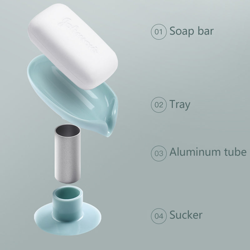 2pcs Leaf Shape Soap Drainer