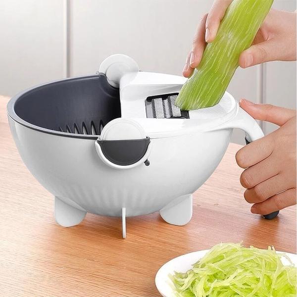 8 in 1 Multifunctional Vegetable Cutter With Drain Basket